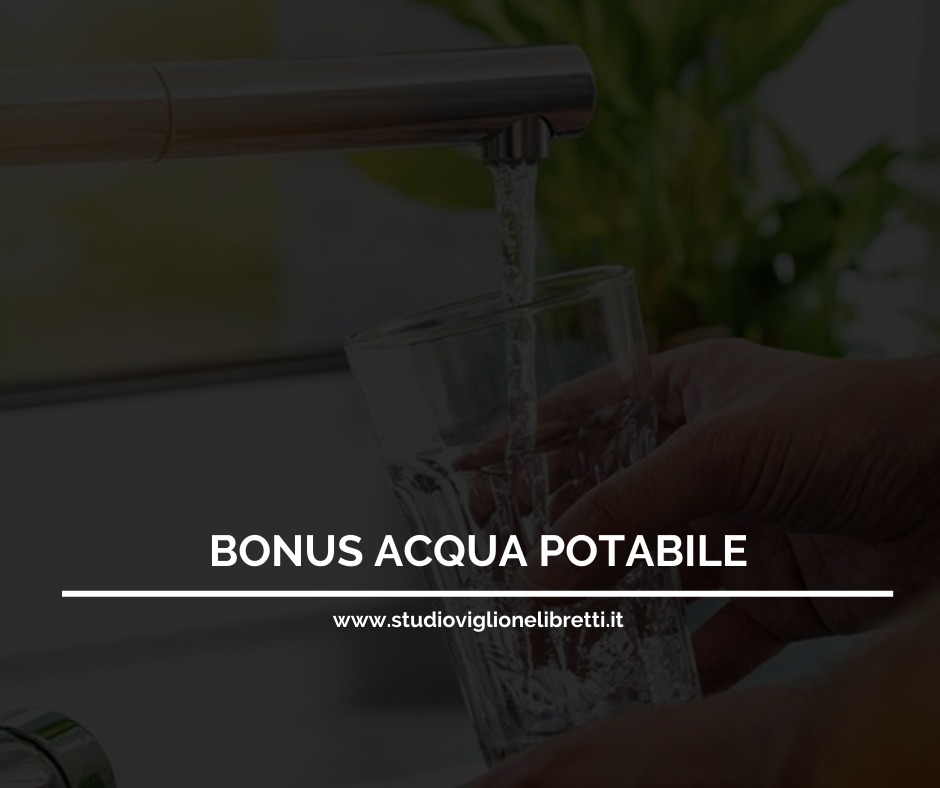 BONUS ACQUA POTABILE 2021