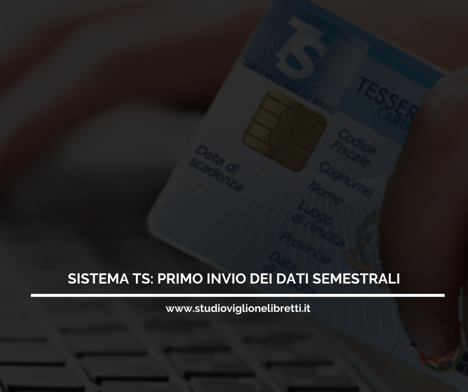 SISTEMA TS: Primo Invio Dei Dati