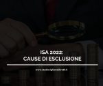 ISA 2022: CAUSE DI ESCLUSIONE