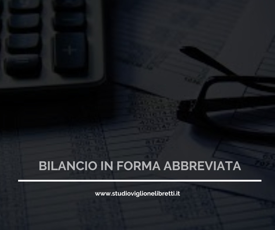 BILANCIO IN FORMA ABBREVIATA