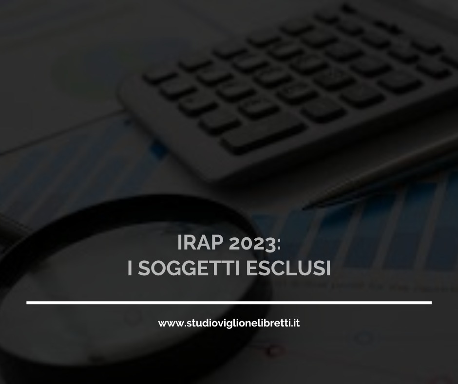 IRAP 2023 I SOGGETTI ESCLUSI