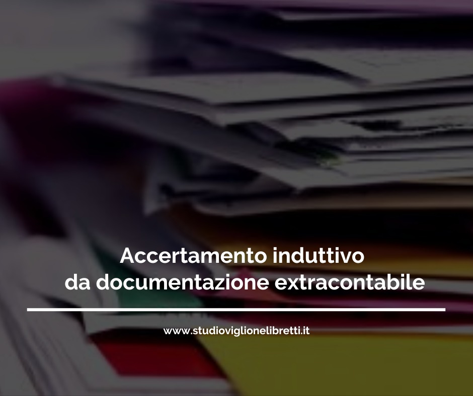 Accertamento Induttivo Da Documentazione Extracontabile